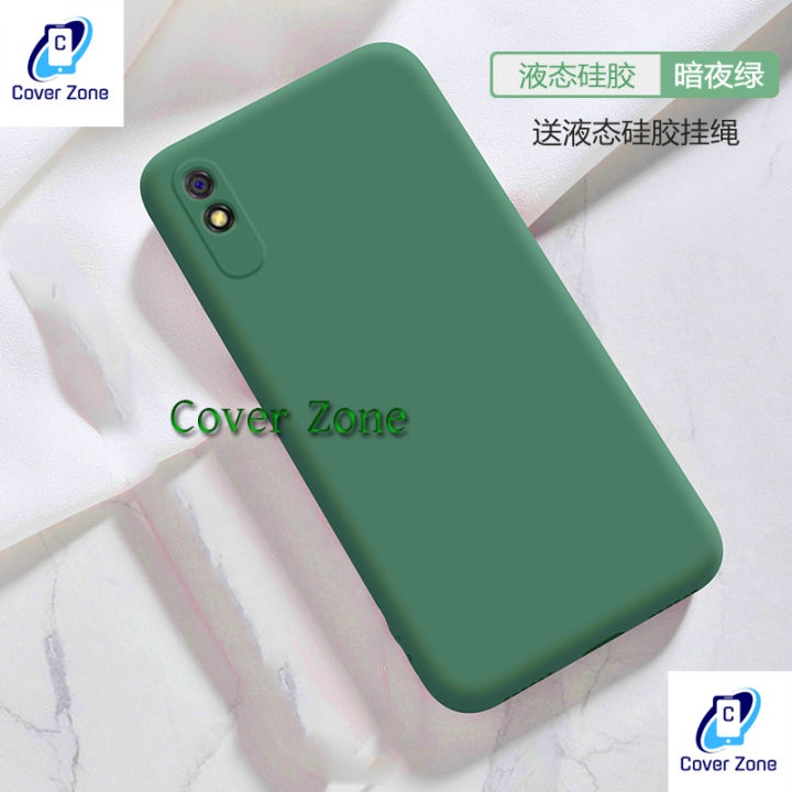For Xiaomi Redmi 9A Xiaomi Redmi 9i Matte Liquid silicone Soft Gel Rubber  Shockproof Phone Case Back Cover