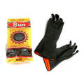 1 Pair Industrial 2 Colour Rubber Hand Gloves.