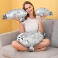 23.7 inch Large Seal Plush Toy Soft Stuffed Sea Lion Toy Chubby Seal Plushie for Boys Girls Ocean Animals Kids Gifts Christmas. 