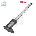 Digital Vernier Calipers Measure 100mm 150mm 6inch LCD Electronic Carbon Fiber Gauge Height Measuring Instruments Micrometer-150mm Black.