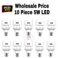 LED Light Energy Saving (AC) LED Bulb 5W 3 Pcs/5 Pcs/10 Pcs. 