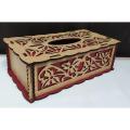 Wooden Tissue Box Cover Rectangular Facial Tissue Holder- 1 pcs.