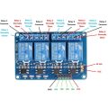 Arduino 4 channel relay module 4-channel relay control board with optocoupler. Relay Output 4 way relay module. 