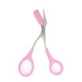 Mini Brow Class Cutting Scissors Easy-to-use With Comb-pink.