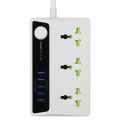 Bavin 3 Power Socket Extension 17W with 5 Slot 3.4A Universal AC USB Charger HUB PC512. 