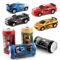 PinShang Mini Cans Remote Control Car With Light Effect Electric Racing Car Model Toys For Children Birthday Gifts. 