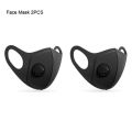 Reusable Black Anti Dust Mask PM2.5 Breathing Filter Valve Face Mouth Masks Cover Washable Anti Fog Haze Respirator Men Women.