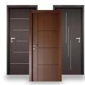 Customized Wooden Veneer Internal WPC Door Bathroom Solid Wooden Flush Room Door Bedroom Modern Interior. 