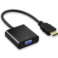 HD 1080P HDMI to VGA Adapter HDMI-compatible to VGA Cable Converter HDMI Male To VGA Famale Converter multycolour. 