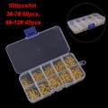 500pcs/set #3~#12 Fishing Hooks Carbon Steel Golden Fishhooks With Retail Box.