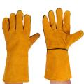 Leather Forge Welding Gloves Heat Resistant Wear Resistant. 