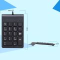 2.4G Mini Ultra-Thin Wireless Numeric Keypad 18 Keys Number Pad Digital Keyboard For Laptop PC Notebook Desktop. 