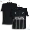 New Zealand World Cricket Jersey for Men - Half Sleeve Collar polo Cricket Jersey - New Zealand Jersey 2026.