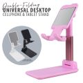 Foldable FOLDING DESKTOP PHONE STAND Mobile Phone Holder Stand ( BLACK ).