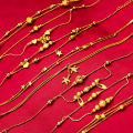 Japanese and Korean fashion Xiaohongshu Douyin same style anklet Vietnamese sand gold plated summer love bell multi-line anklet for women.