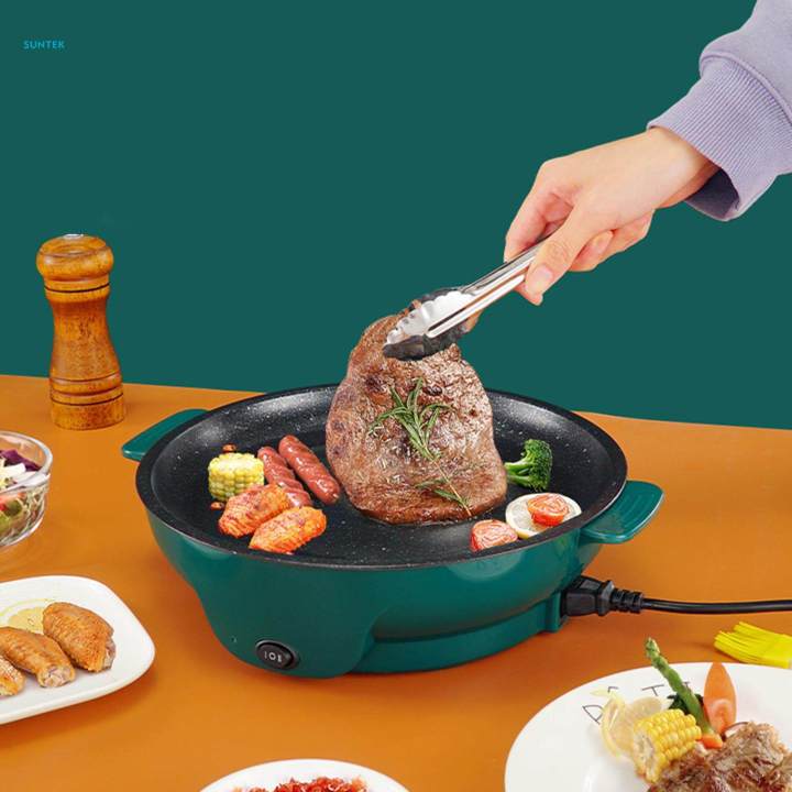 Electric Grill 110V Party Multifunctional Electric Baking Tray Indoor