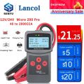 Lancol Micro 200 Pro 12V 24V Car Battery Tester 40-2000 CCA Cranking Charging Motorcycle Battery Analyzer Tools With LED Light. 