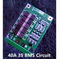 40A 3S Bms Circuit 12V 40A Protection Circuit 12V Bms 40A 11.1V 12.6V 18650 Aa Aaa Lithium Battery Charger Board 3S 40A Bms Circuit 12V Bms Battery Management System Adapters - Battery. 