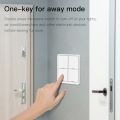 1 Piece 4 Gang Tuya ZigBee Wireless 12 Scene Switch Push Button Controller Battery Powered Automation Scenario ABS for Tuya Devices.