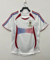 Spot intage football jersey 2006 French away ite adult top single piece jersey size S-2XL. 