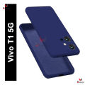 For Vivo Y75 5G / Vivo T1 5G Heavy Strong Liquid Silicone Soft Gel Rubber Shockproof Back Cover - Camera - Phone Back Cover.