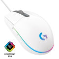 Logitech G102 Light Sync Gaming Mouse with Customizable RGB Lighting, 6 Programmable Buttons, Gaming Grade Sensor, 8 k dpi Tracking,16.8mn Color, Light Weight. 