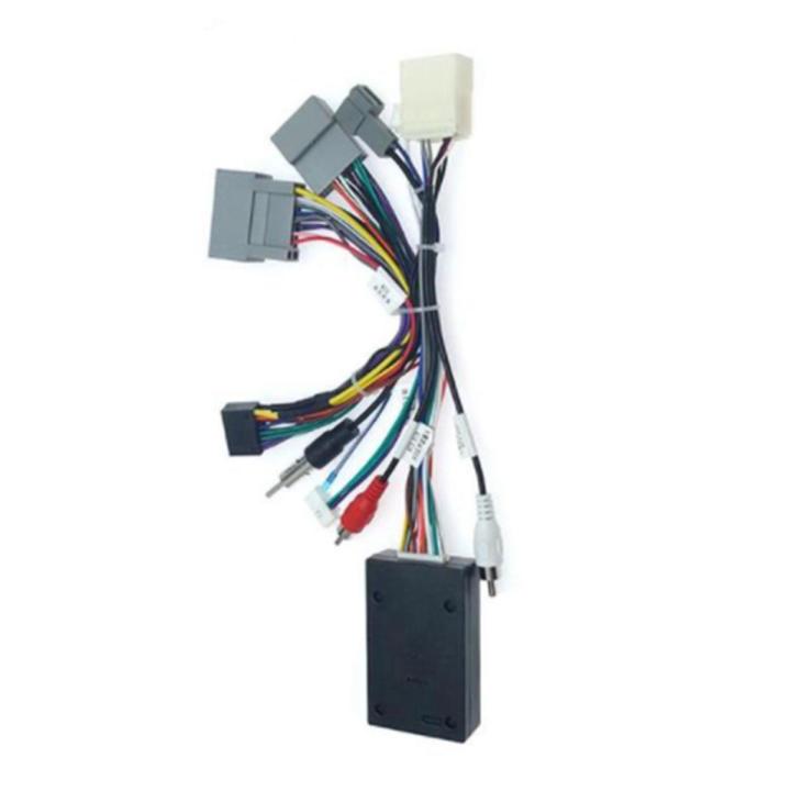 Car Audio Radio CD Player 16 PIN Android Power Cable Adapter with Canbus Box for Honda Civic CRV Media Wiring Harness
