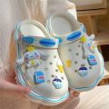 Cute Sanrio Hello Kitty Y2k Crocs Shoes Kuromi Cinnamoroll Kawaii Girls Beach Slippers Indoor Outdoor Sandals Diy Accessories. 