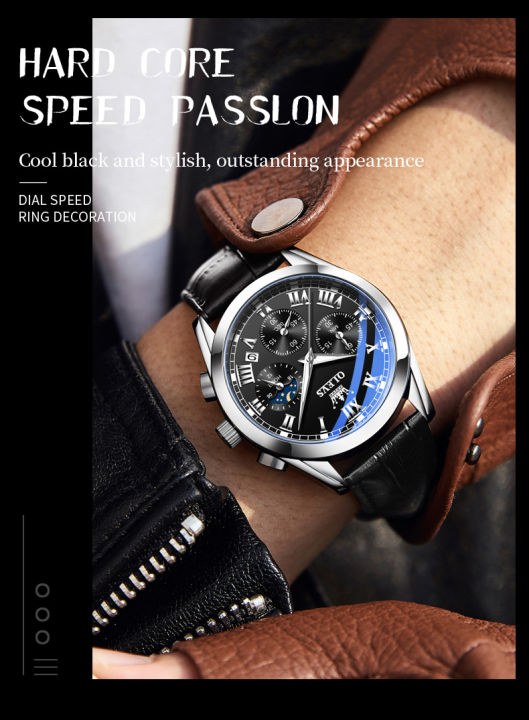 OLEVS%202871%20Watch%20For%20Men%20Waterproof%20Business%20Dress%20Analog%20Quartz%20Calendar%20Wristwatch%20Luxury%20Brand%20Date%20Sport%20Leather%20Luminous%20Clock%20Black%20-%20Image%205