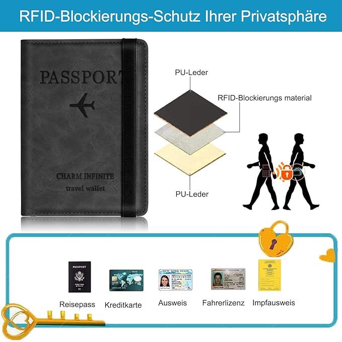 CLEANUX%20ZONE%20Passport%20Holder%20Cover%20Wallet%20RFID%20Blocking%20PU%20Leather%20Travel%20Document%20Holder,%20Card%20Case%20Travel%20Accessories%20for%20Women%20Men%20-%20Image%203