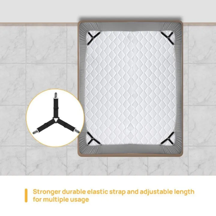 Sheet%20Fastener%20Bed%20Sheet%20Holder%20Strap%20Adjustable%20Elastic%20Fasteners%20with%20Iron%20Clips,Bedsheet%20Holder%20for%20Fitted%20Sheets,Easy%20Install%20-%20Image%204