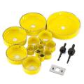 16 Piece Hole Saw Set 19mm to 127mm. 