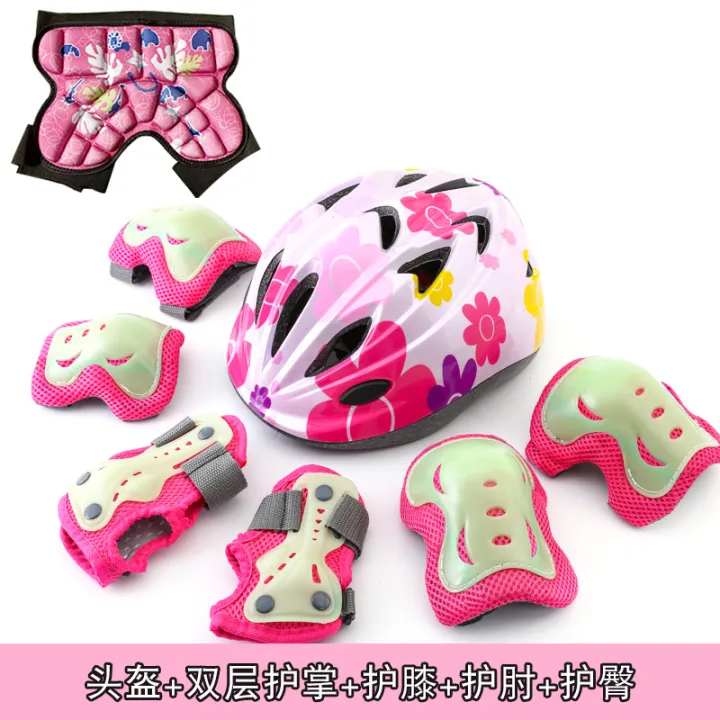 Glow-in-the-dark%20glow-in-the-dark%20protective%20gear%20for%20kids%20kids%20roller%20skating%20skating%20protector%20set%20for%20skateboard,%20knee%20pads,%20bicycles,%20balance%20bike%20helmets%20-%20Image%208