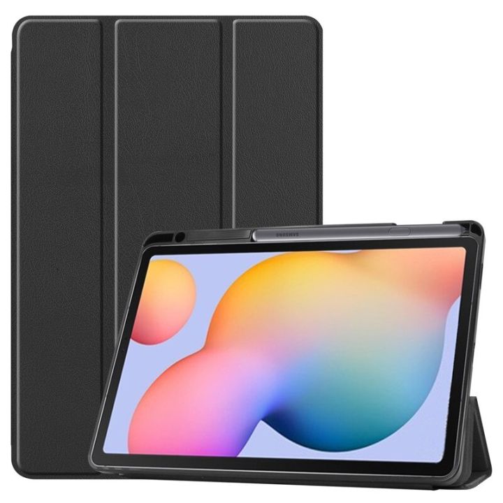 For%20Samsung%20Galaxy%20Tab%20S6%20Lite%2010.4%20inch%20SM-P610%20P615%20Case%20with%20Pencil%20Holder%20Tri-Fold%20Stand%20Cover%20Tablet%20Shell%20For%20Tab%20S6%20Lite%20BQ%20-%20Image%202