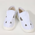 Manufacturers wholesale dust-free workshop work anti-static shoes clean PU/PVC cotton shoes soft sole anti-slip four-eyed shoes. 