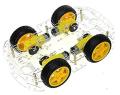 4 Wheel Robot Car Chassis Complet Set Big DC 3-6V Gear Motor, Smart Car, Robot Plastic Tire, Wheel For Arduino ROBOTICS. 