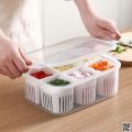 6 grid fridge storage box, Refrigerator Storage Box 6 Grids, Freeze storage box.