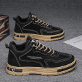 Men's Shoes 2024 Spring New Non-slip Wear-Resistant Work Shoes Men's Trendy Casual Cargo Shoes Mountaineering. 