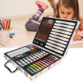 Marker Crayon Kit, Practical Rich Variety Kids Drawing Kit 53pcs Washable Lasting for Doodling for Students. 