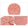 Accessories Baby Girl Cotton Turban Big Bow Hat Toddler Kids Head Wrap Newborn Beanie Solid Color Infant Bonnet Cap 0-2T.