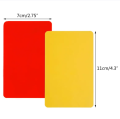 Referee Notebook Card set, Sports Referee Kit for Football, Soccer Referee Red And Yellow Cards Replacement Cards Notebook Score Sheets.