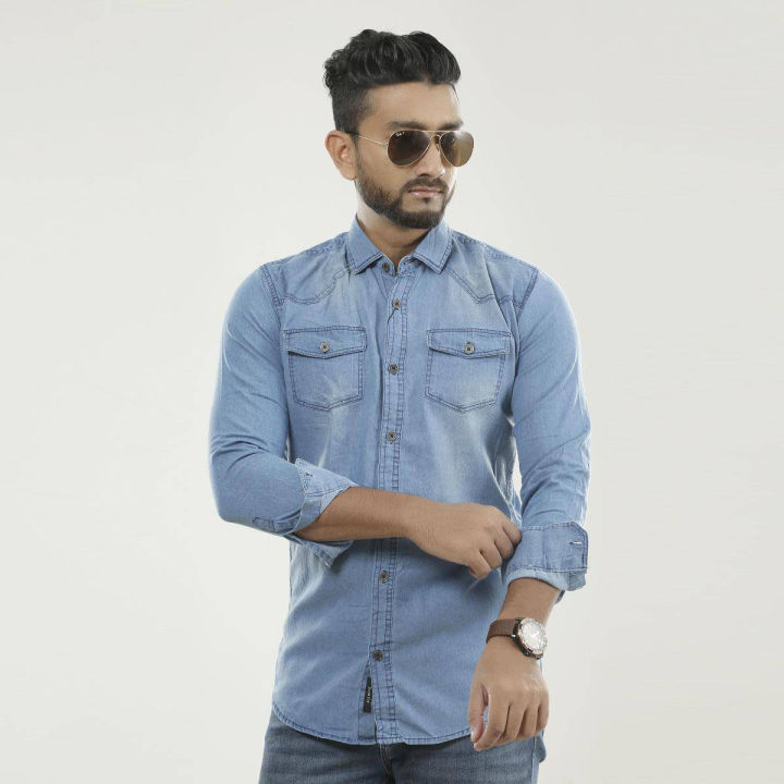 Men's Long Sleeve Casual Jeans