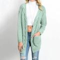 U-SWEAR Cardigan Sweaters Women's Sweater Knitted Long Sleeve Knitwear Girl Casual Outerwear Winter Pull Femme. 