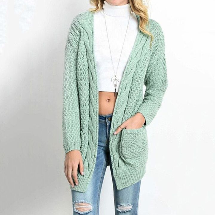 U-SWEAR%20Cardigan%20Sweaters%20Women's%20Sweater%20Knitted%20Long%20Sleeve%20Knitwear%20Girl%20Casual%20Outerwear%20Winter%20Pull%20Femme%20-%20Image%203