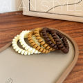 Simple and durable 6 Root Frosted Phone Line Hair Ring High Elastic Rubber Band Female Hair-Binding Ponytail Hair String Elegant Hair Accessories. 