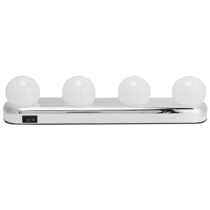 4LED Dressing Table Light Makeup Wall Lamp Kit Bulbs Mirror For Living SP