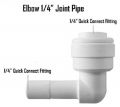 Quick Connectors Fittings RO Water Filters Elbow 1/4" Joint Pipe (Price for 2pcs,) - Water Jar. 