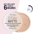 Rimmel Stay Matte Pressed Powder, Stay Matte Face Powder, Lightweight, High Coverage, Shine Control, (14gm). 