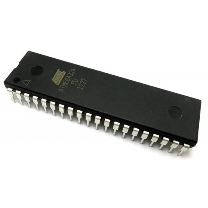ATMEGA32A-PU ATMEGA32A ATMEGA32 16MHz 32KB Flash Memory 2KB Program Memory 8-Bit DIP-40 Pin Atmel ATMEGA AVR Microcontroller IC 40Pin Leads