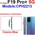 Power Volume Side Button Flex Cable For OPPO F19 F19 Pro Plus F19S On OFF Power Volume Up Down Side Key Replacement. 